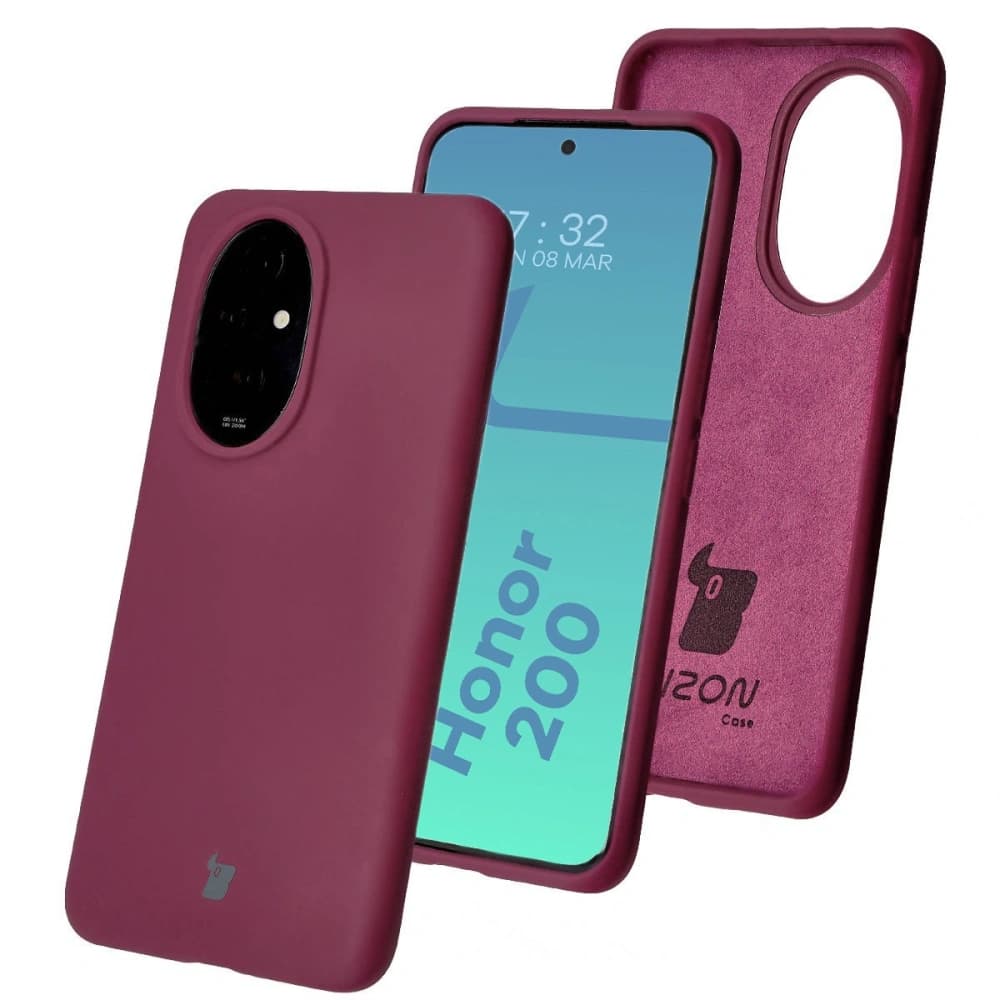 Bizon Soft Case Honor 200 dunkel lila - 1