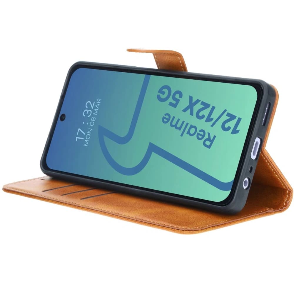 Bizon Case Tasche Realme 12 / 12x braun - 5