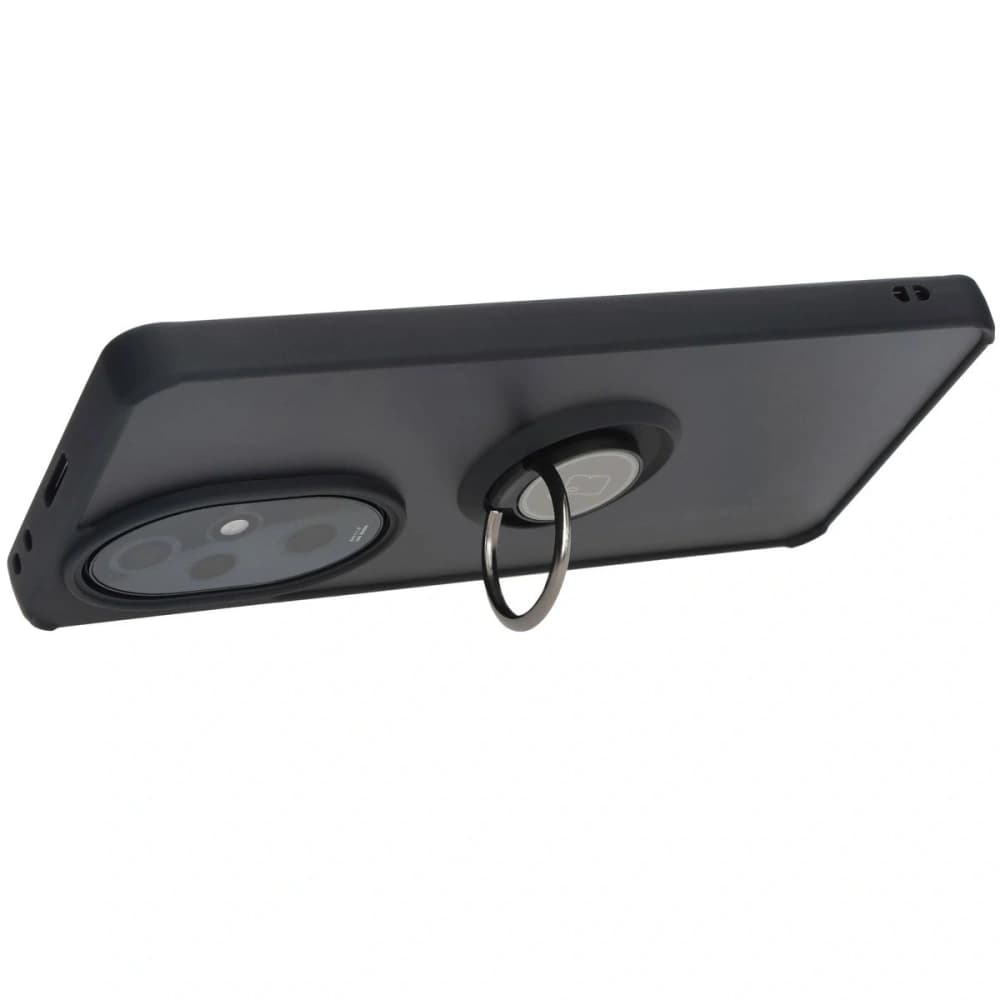 Bizon Case Hybrid Ring Honor 200 Pro rauchig mit einem schwarzen Rahmen - 5