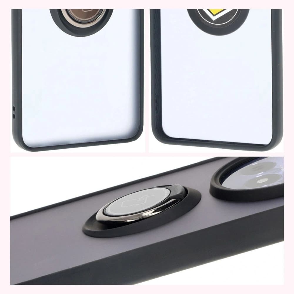 Bizon Case Hybrid Ring Realme 12 / 12x smoky with a black frame - 6