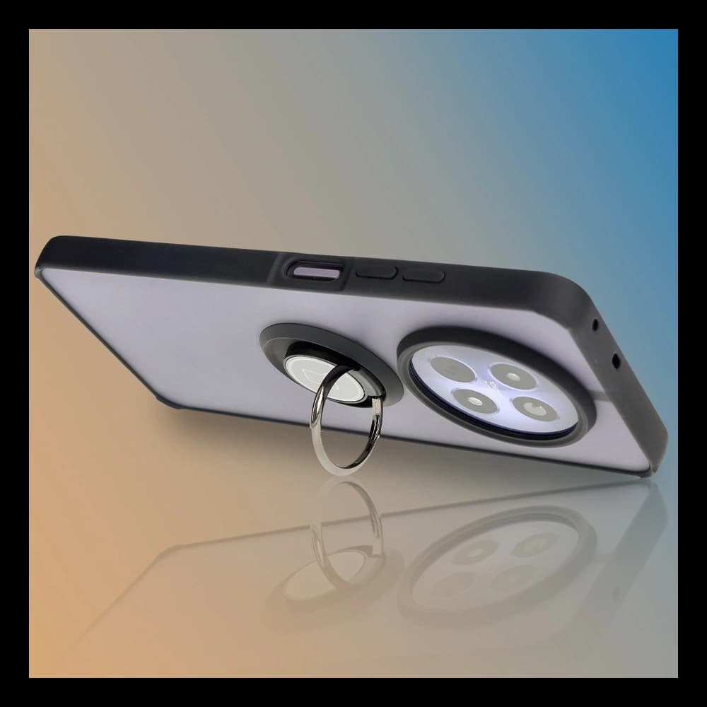 Bizon Case Hybrid Ring Realme 12 / 12x smoky with a black frame - 9