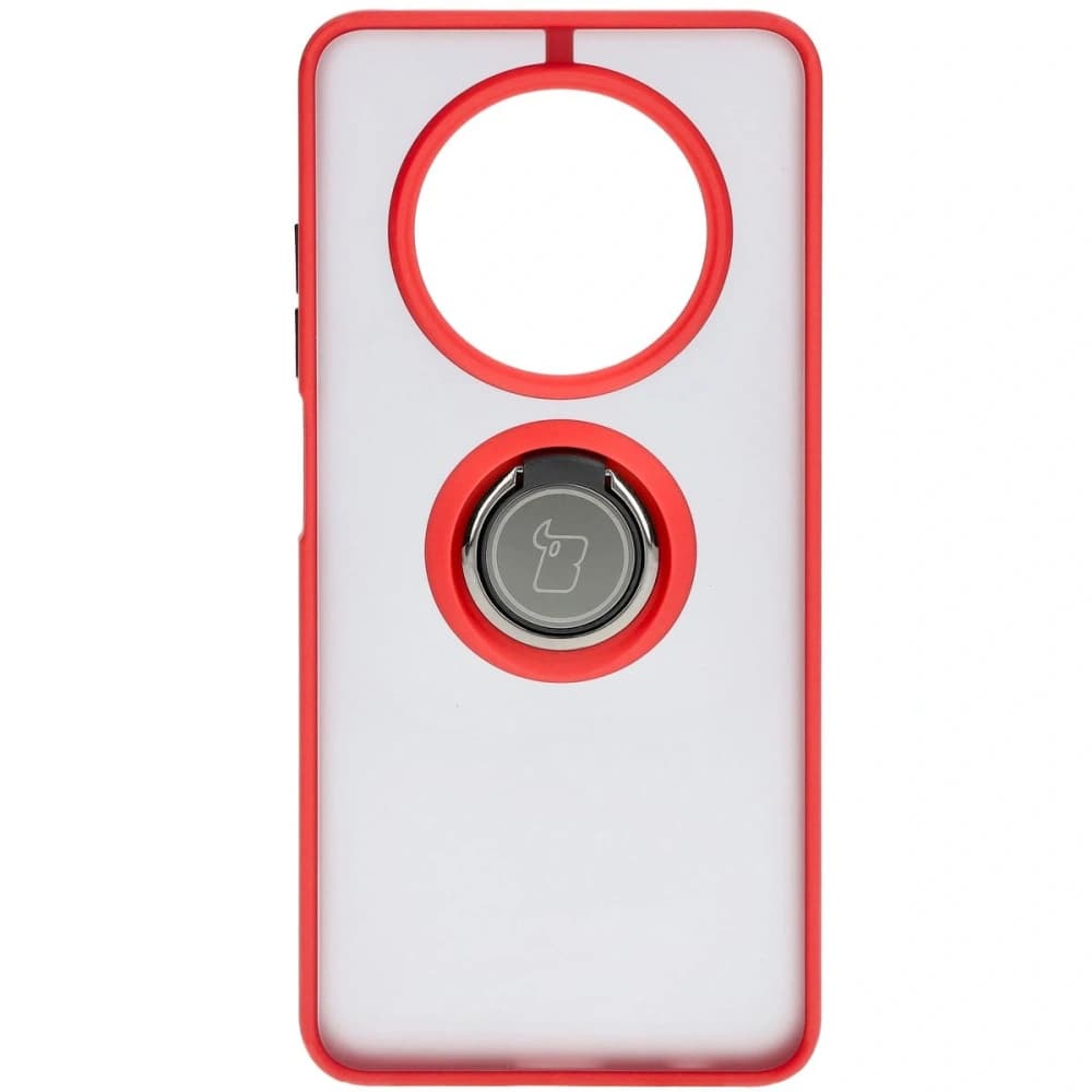 Bizon Case Hybrid Ring Realme 12 / 12x rauchig mit rotem Rahmen - 2