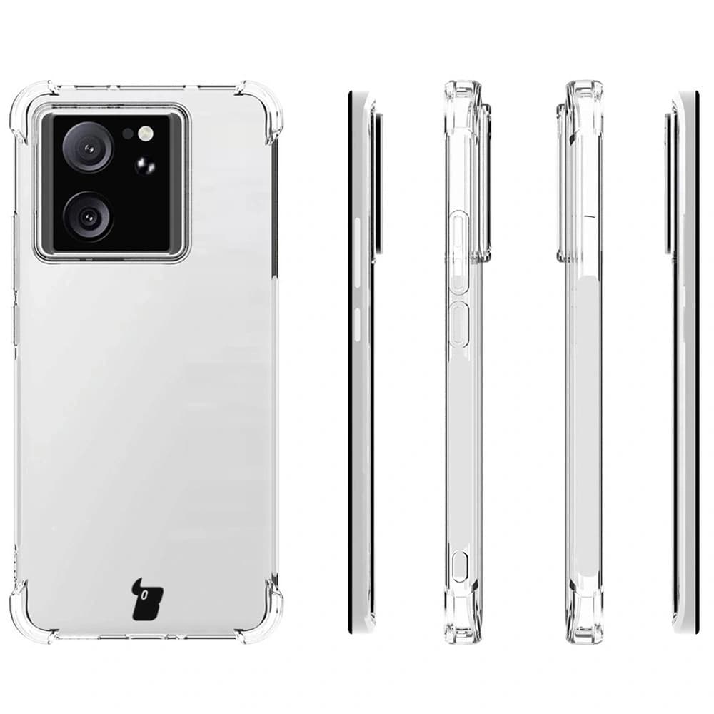 Bizon Case Clear Pack Hülle + 2x gehärtetes Glas + Linsenglas Xiaomi 13T / 13T Pro - 4