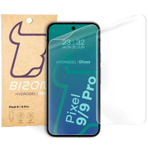 Bizon Glass Hydrogel Front Google Pixel 9/9 Pro [2 PACK]