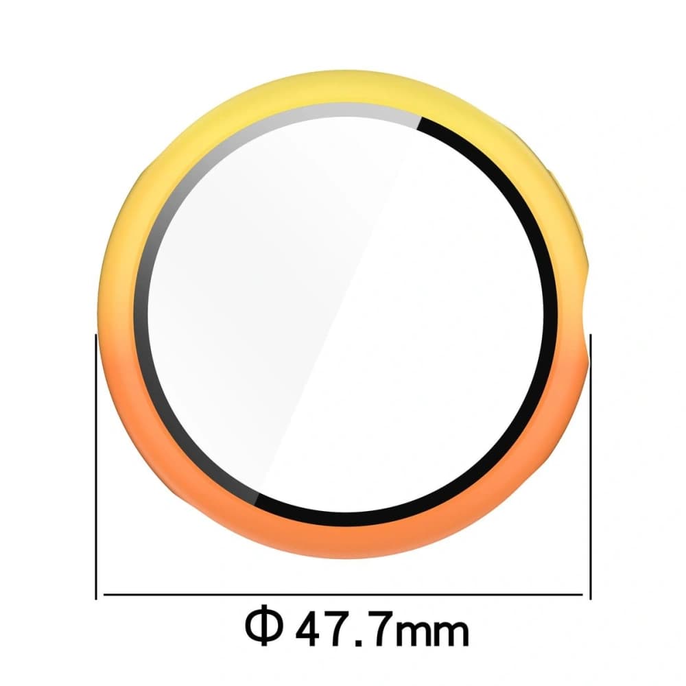 Bizon Case+Glass Uhr Google Pixel Uhr 3 45mm gelb-orange - 2