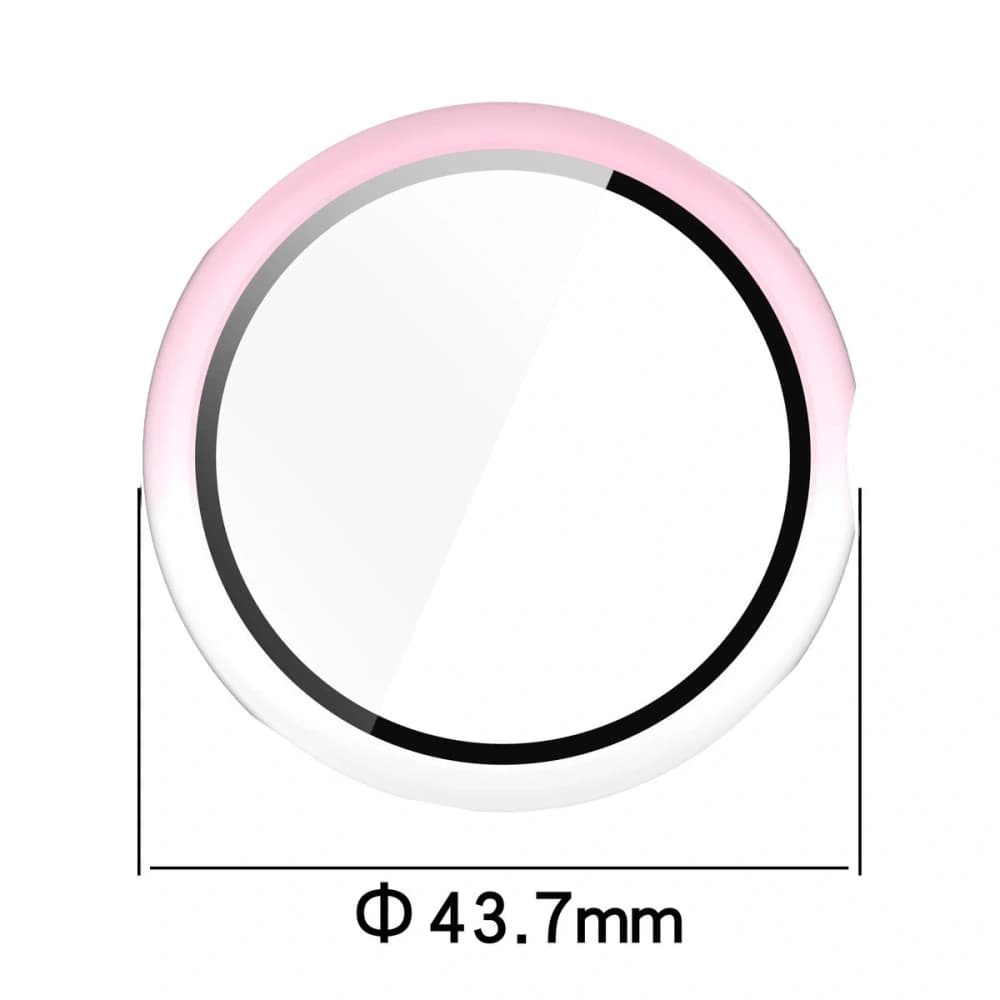 Bizon Case+Glass Uhr Google Pixel Uhr 3 41mm weiß rosa - 2