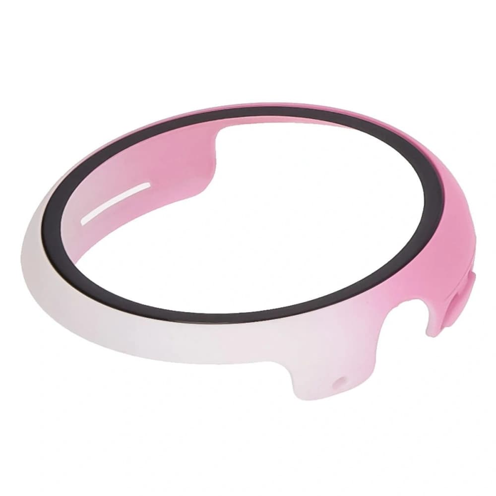 Bizon Case+Glass Uhr Google Pixel Uhr 3 41mm weiß rosa - 6