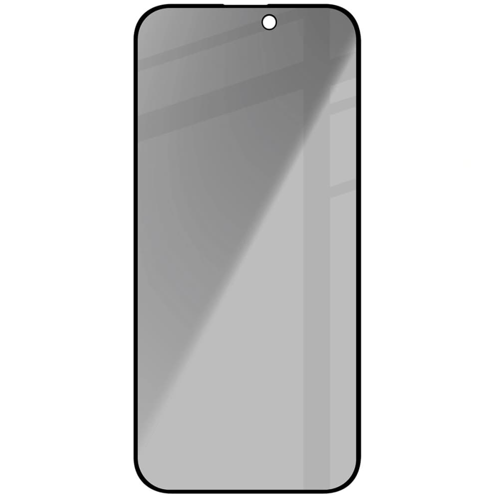 Bizon Glas Edge Shadow Apple iPhone 16 Pro Max getönt mit einem schwarzen Rahmen - 4