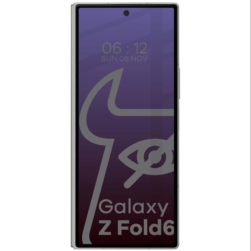 Bizon Glass Edge Shadow Samsung Galaxy Z Fold6 tinted with a black frame - 2