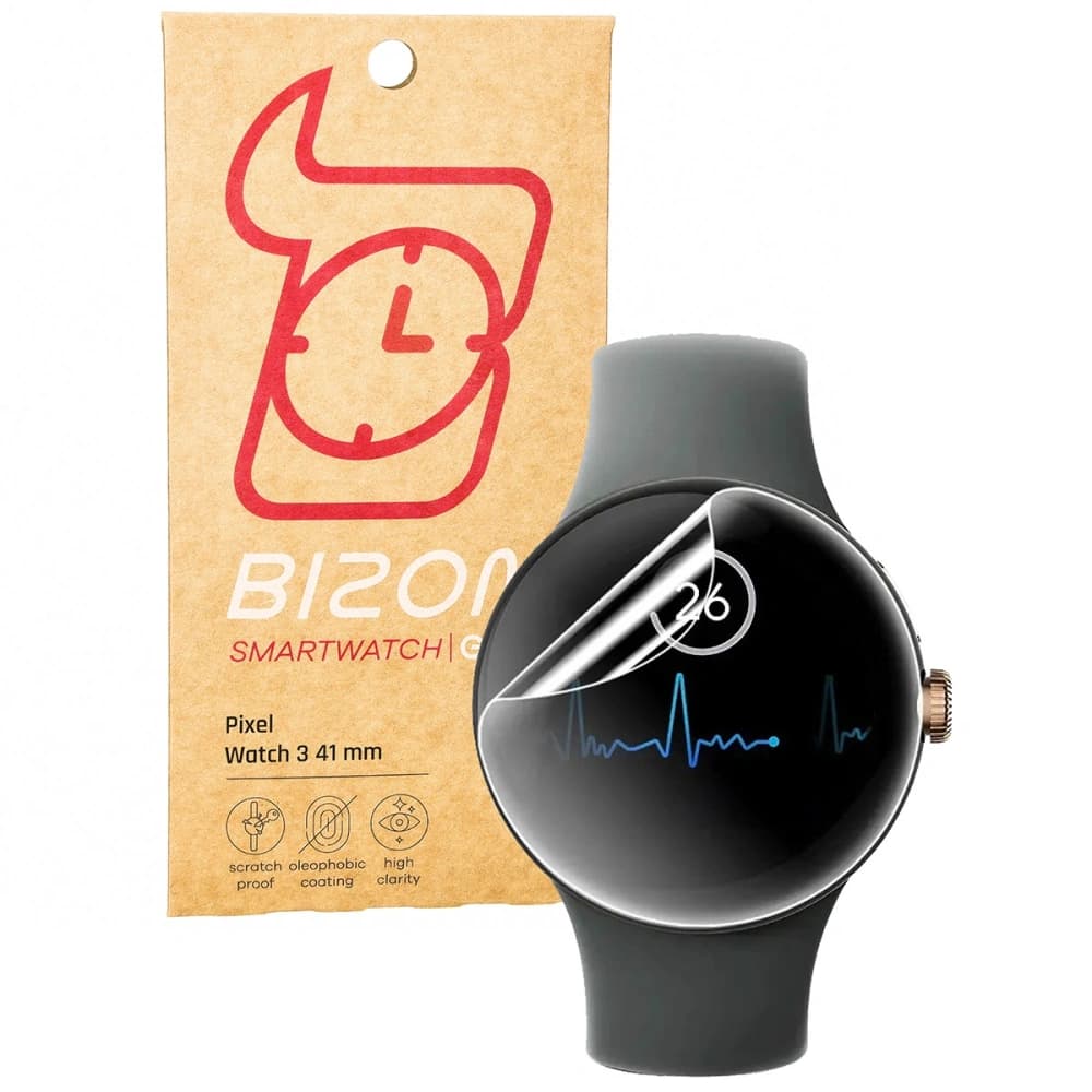 Bizon Glass Watch Hydrogel Google Pixel Watch 3 41 mm [2 PACK] - 1