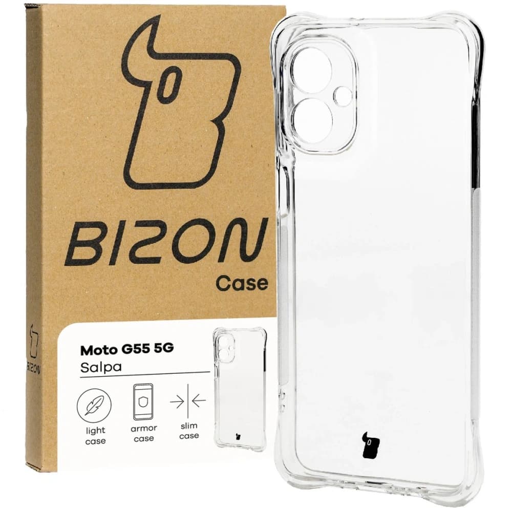 Bizon Case Salpa Motorola Moto G55 5G clear - 1