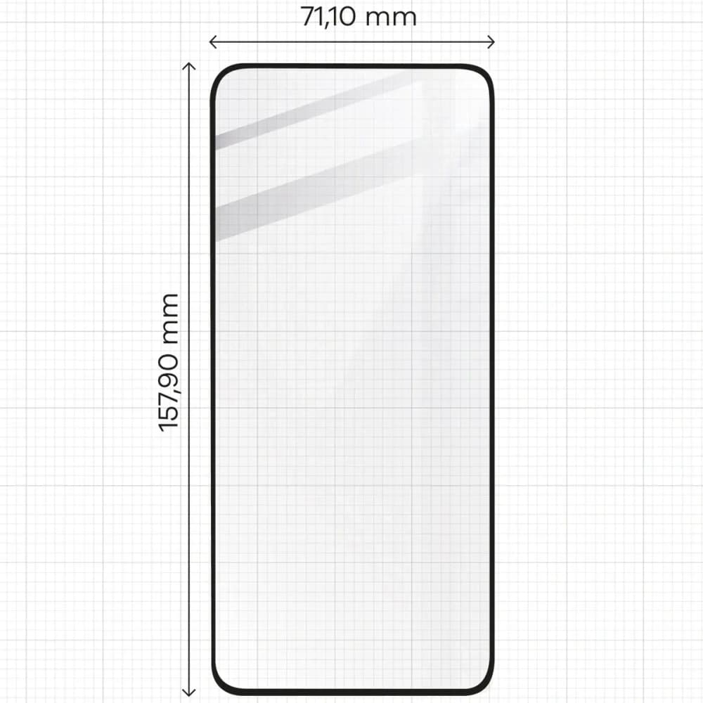Tempered glass Bizon Glass Edge 2 for Oppo Reno12 F 4G/5G/FS black frame - 2