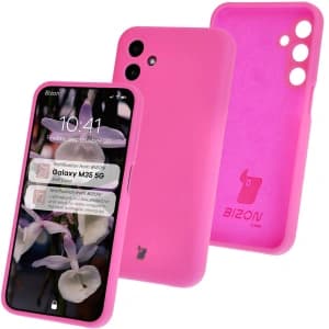 Bizon Soft Case Samsung Galaxy M35 5G neon pink
