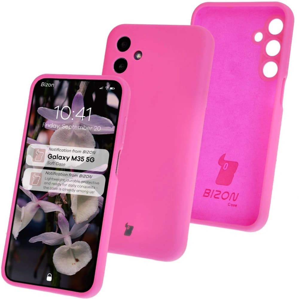 Bizon Soft Case Samsung Galaxy M35 5G neonpink - 1