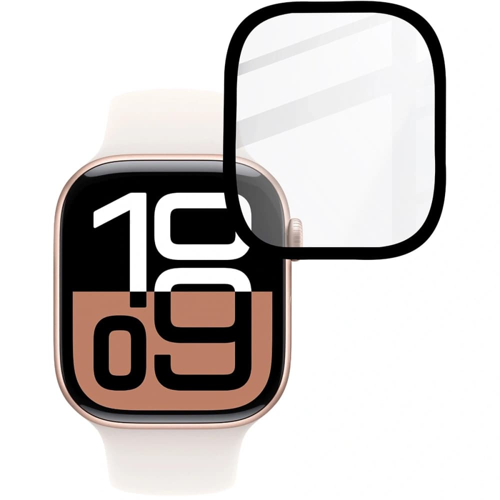 Bizon Glass Watch Edge Hybrid Apple Watch 10 42 mm black - 5