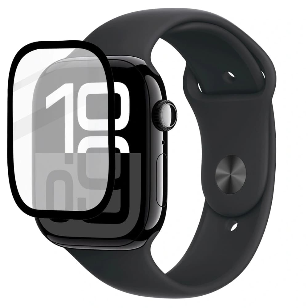 Bizon Glass Watch Edge Hybrid Apple Watch 10 46 mm schwarz - 4