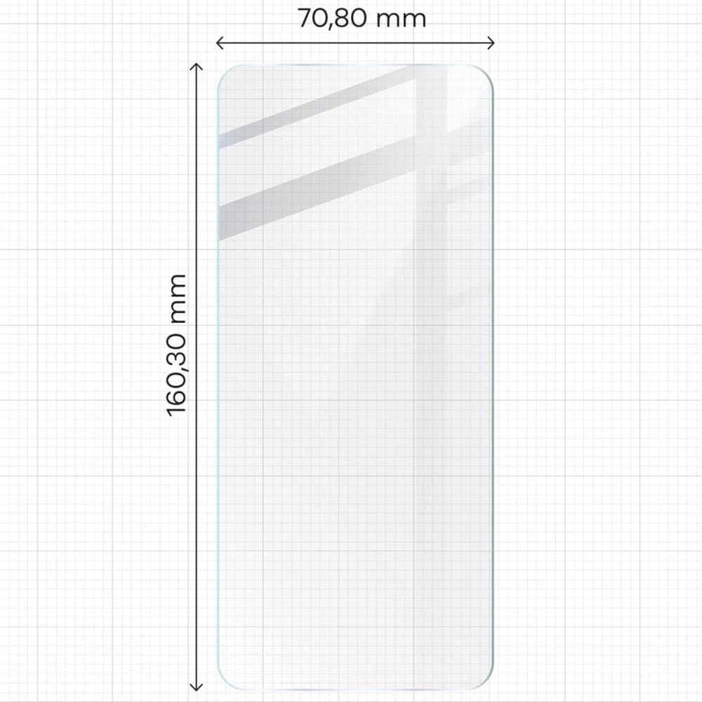 Bizon Edge 2x tempered screen glass with frame + camera glass Xiaomi Redmi 13 4G - 2