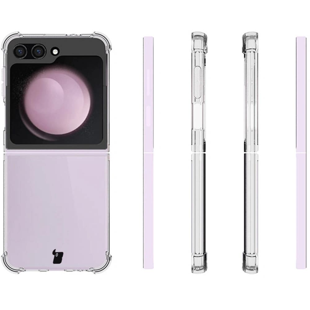 Bizon Case Clear Pack flexible case + 2x screen film Samsung Galaxy Z Flip 6 / 7 FE clear - 4