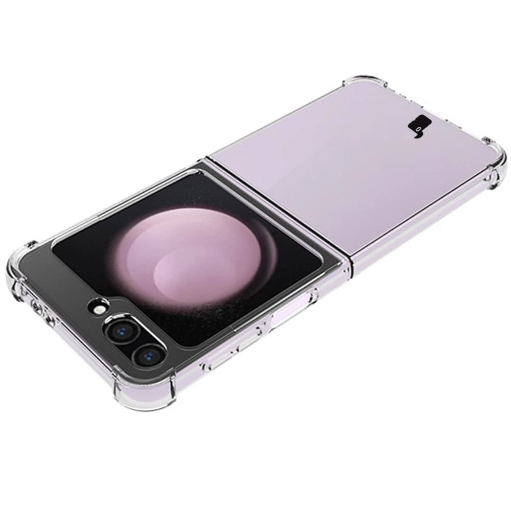 Bizon Case Clear Pack flexible case + 2x screen film Samsung Galaxy Z Flip 6 / 7 FE clear - 7