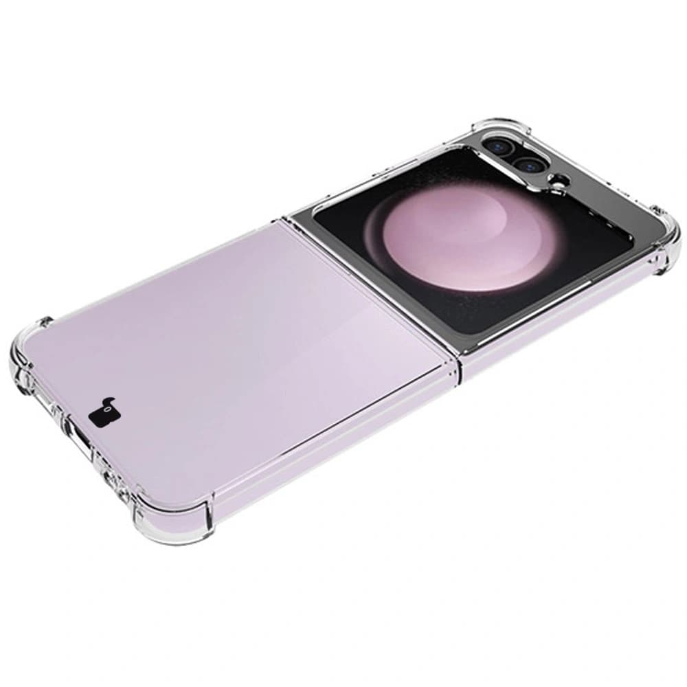 Bizon Case Clear Pack flexible case + 2x screen film Samsung Galaxy Z Flip 6 / 7 FE clear - 8