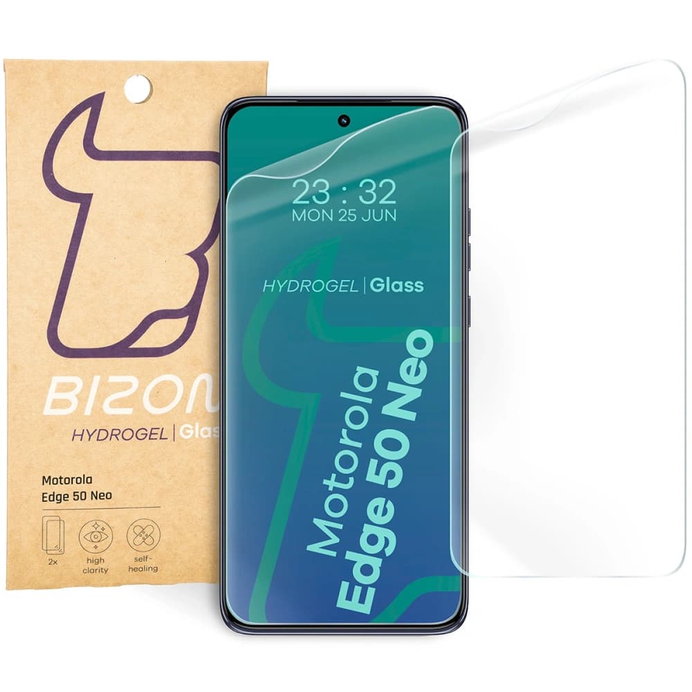 Bizon Glass Hydrogel Front Motorola Edge 50 Neo [2 PACK] - 1