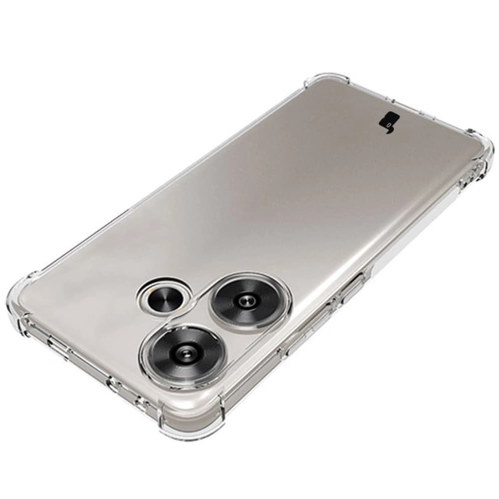 Bizon Case Clear Pack Hülle + 2x Schutzglas Xiaomi Poco F6 klar - 6