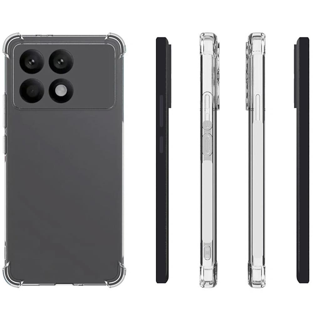 Bizon Case Clear Pack Hülle + 2x Glasfolie Xiaomi Poco F6 Pro klar - 4