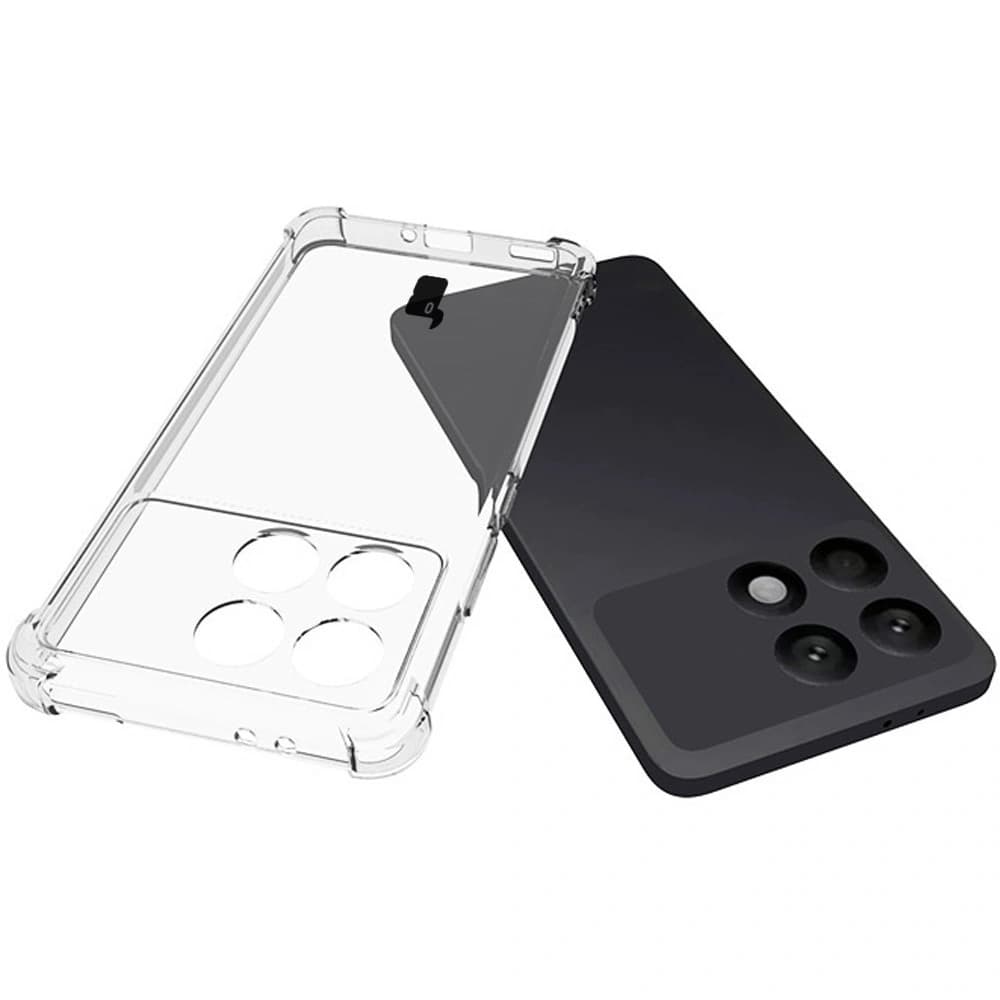 Bizon Case Clear Pack Hülle + 2x Glasfolie Xiaomi Poco F6 Pro klar - 5