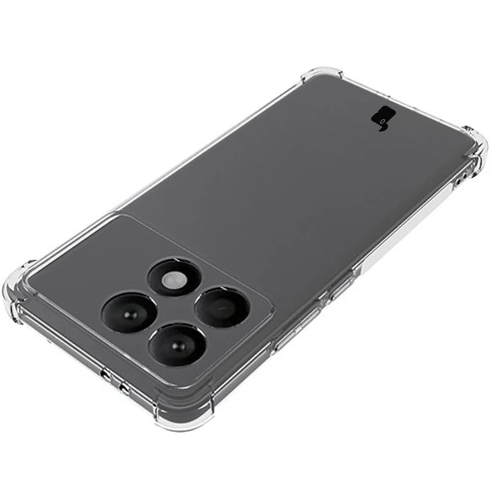 Bizon Case Clear Pack Hülle + 2x Glasfolie Xiaomi Poco F6 Pro klar - 6