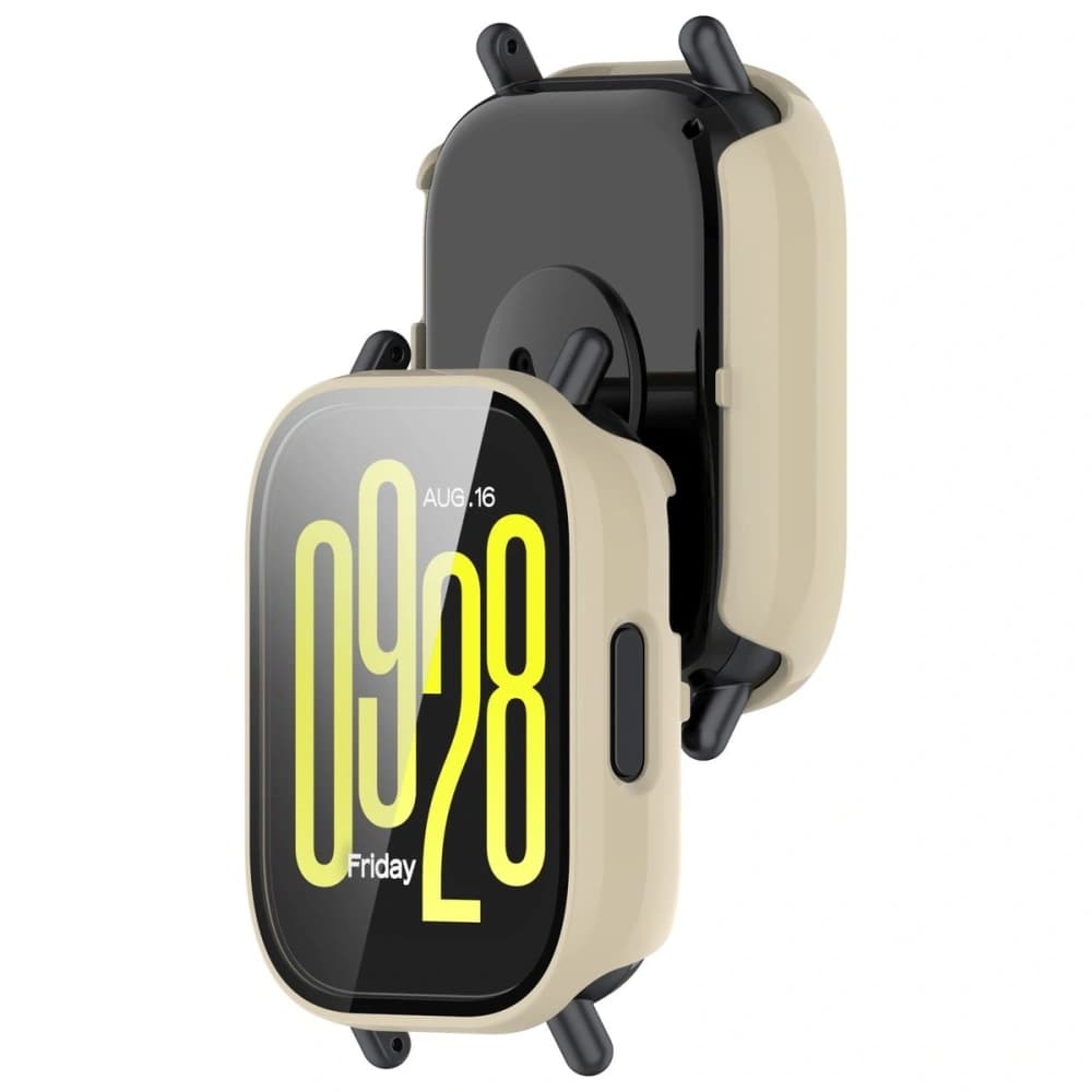 Bizon Case+Glass Watch Xiaomi Redmi Watch 5 Lite beige - 1