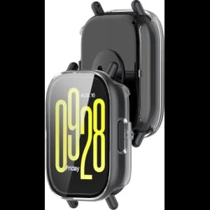 Case with glass for Bizon Case+Glass Watch for Xiaomi Redmi Watch 5 Lite transparent