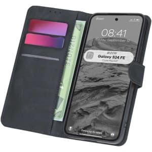 Bizon Case Pocket Samsung Galaxy S24 FE black