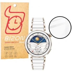 Bizon Glas Uhr Edge Hybrid Huawei Uhr GT 5 Pro 42 mm schwarz