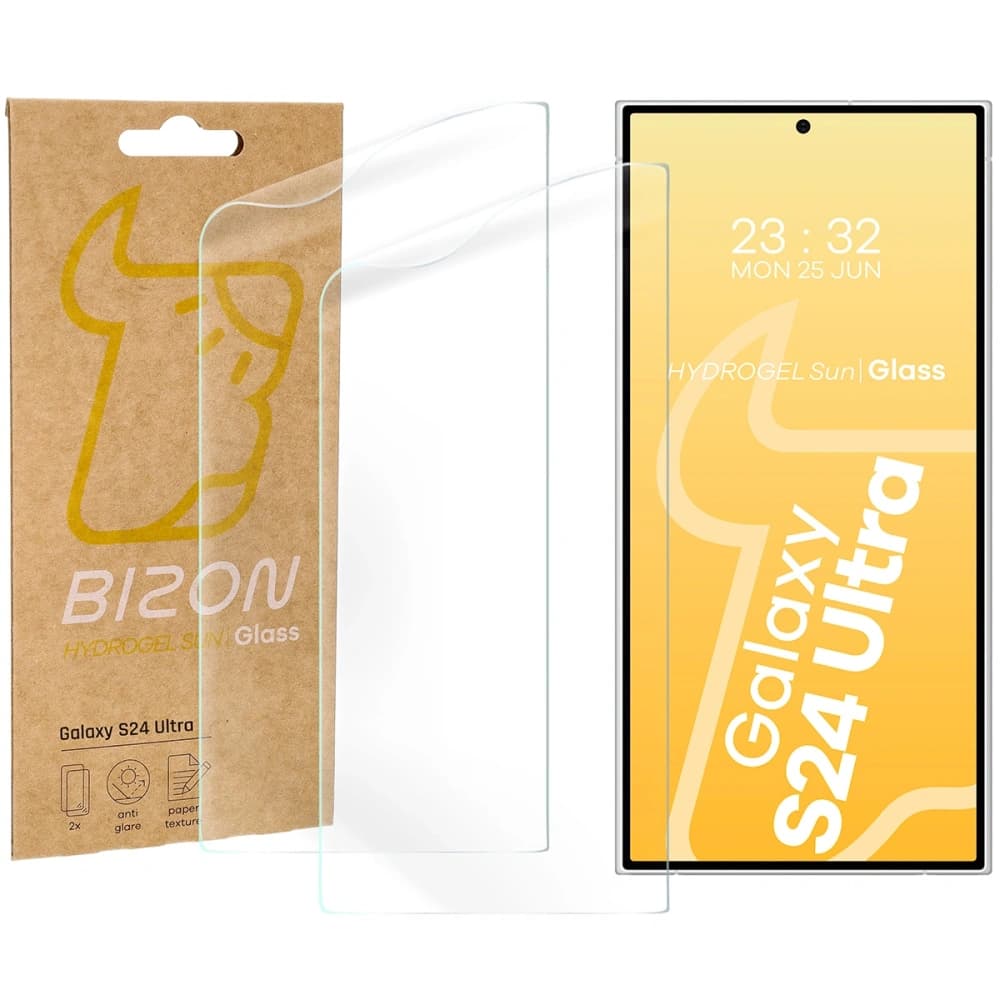 Bizon Glass Hydrogel Sonnen Samsung Galaxy S24 Ultra [2 PACK] - 1