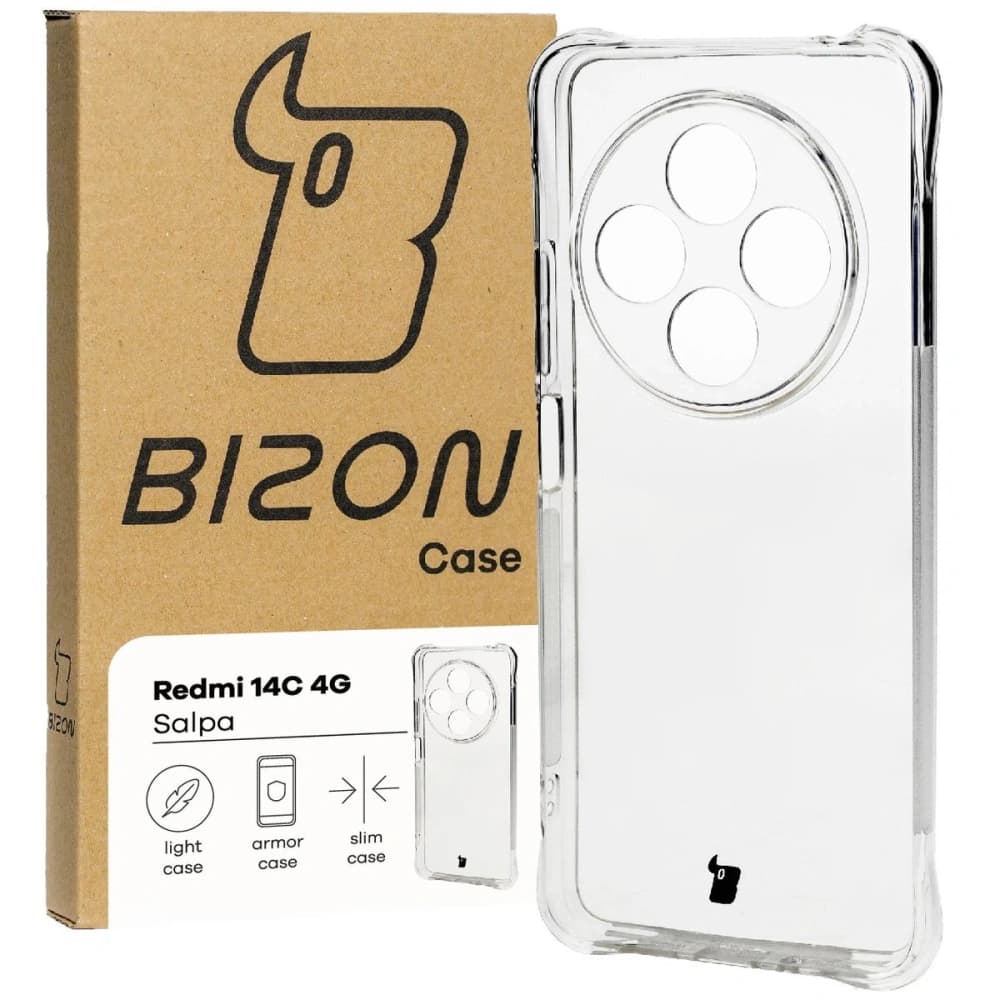Bizon Case Salpa Xiaomi Redmi 14C 4G / POCO C75 klar - 1