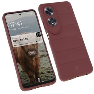 Pancerne etui Bizon Case Tur do Oppo A60 4G ciemnofioletowe