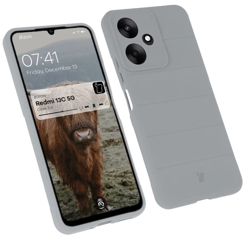 Bizon Case Tur Xiaomi Redmi 13C 5G hellgrau - 1
