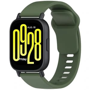 Bizon Strap Uhr Silikon Xiaomi Redmi Watch 5 Lite / 5 Active dunkelgrün