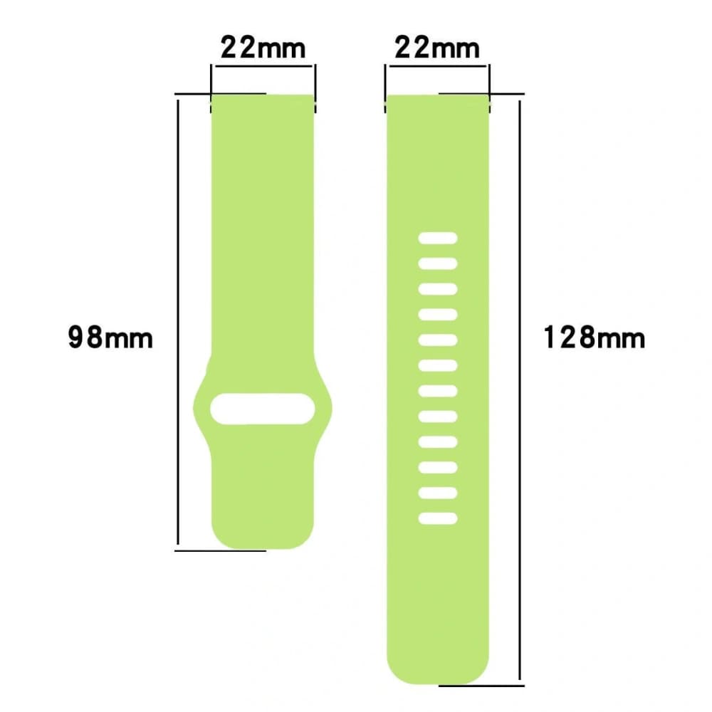 Bizon Strap Uhr Silikon Xiaomi Redmi Watch 5 Lite / 5 Active hellgrün - 2