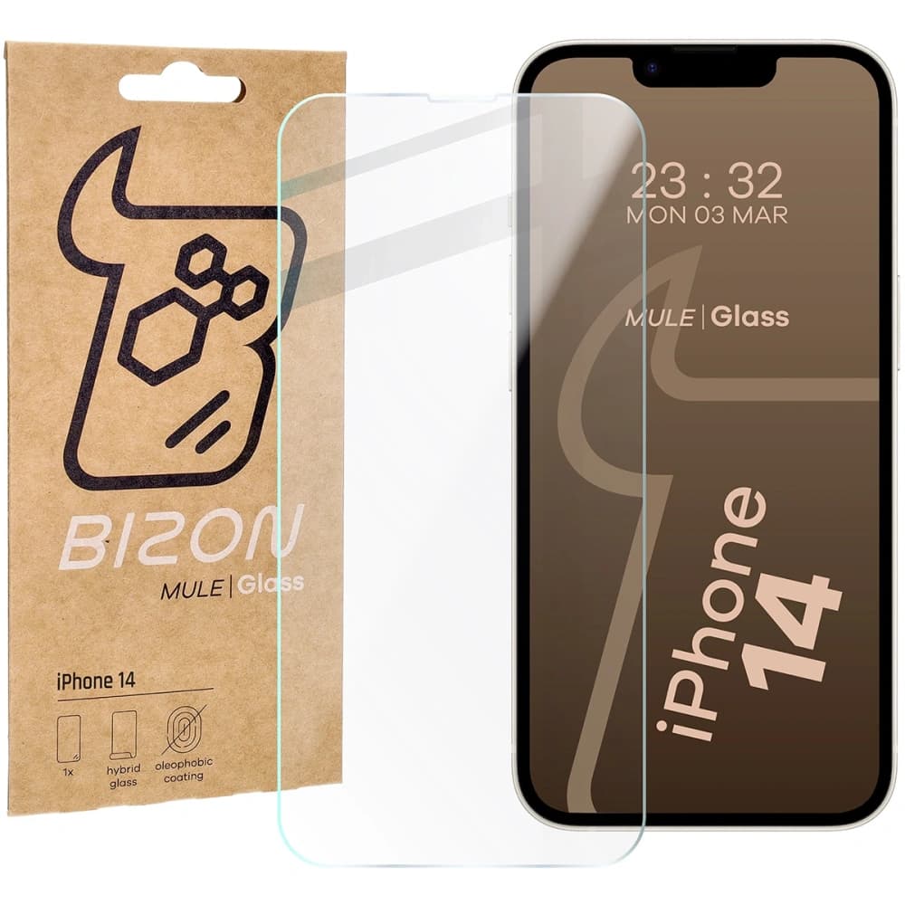 Bizon Glass Mule Flexible hybrid glass Apple iPhone 14 - 1