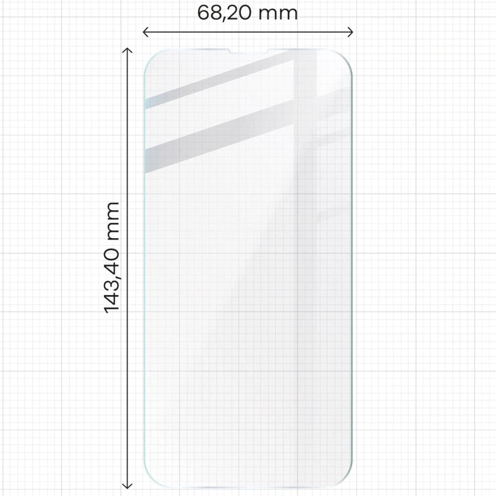 Bizon Glass Mule Flexible hybrid glass Apple iPhone 14 - 2