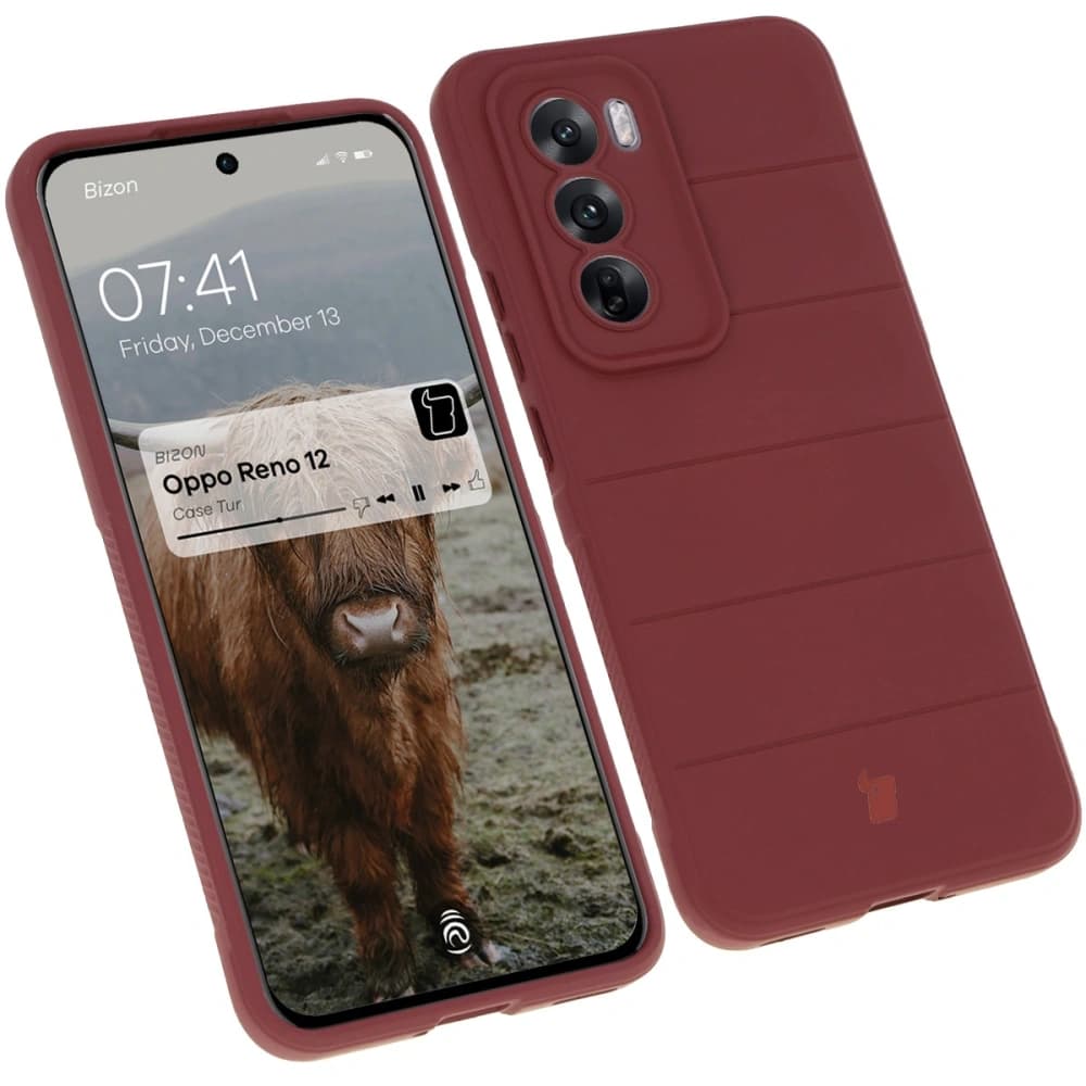 Bizon Case für Oppo Reno 12 dunkel lila - 1