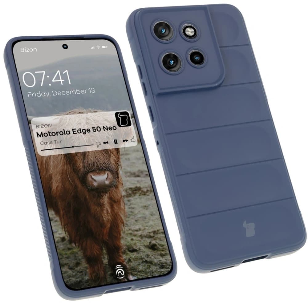 Bizon Case Tur Motorola Edge 50 Neo navy blau - 1