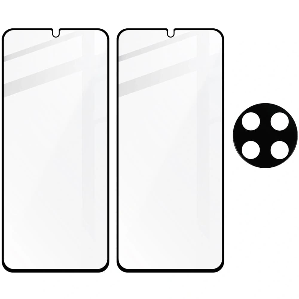 Bizon Edge 2x tempered screen glass with frame + camera glass Xiaomi Redmi 14C 4G - 4