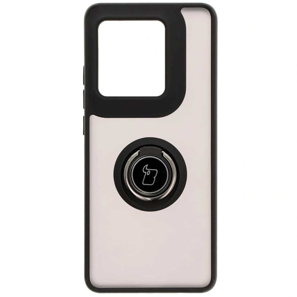 Bizon Case Hybrid Ring Motorola Edge 50 Ultra rauchig mit einem schwarzen Rahmen - 2