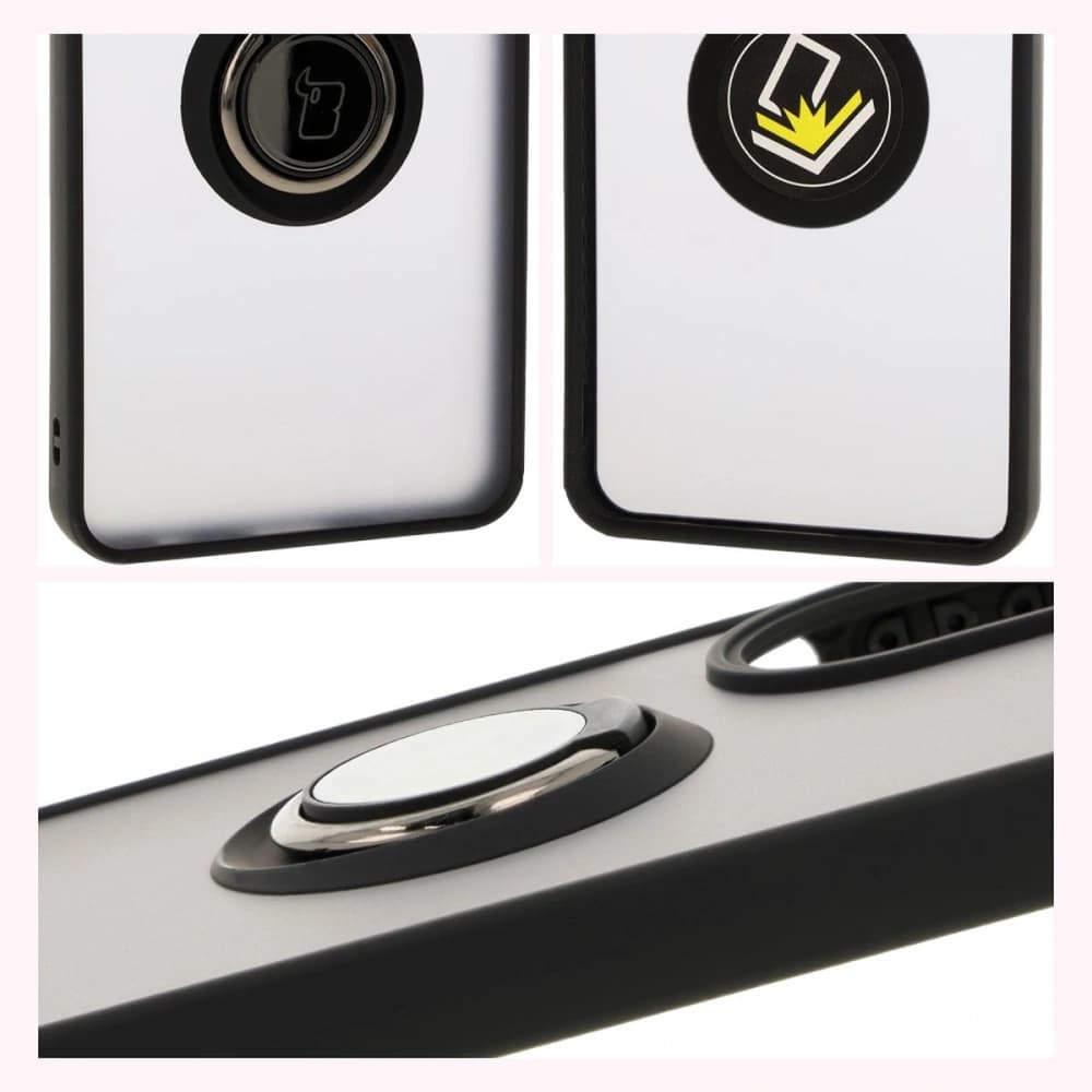 Bizon Case Hybrid Ring Oppo A60 4G smoky with a black frame - 4