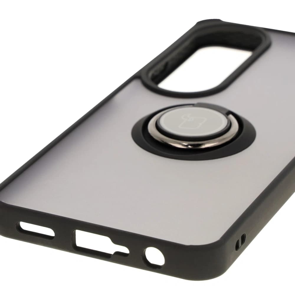 Bizon Case Hybrid Ring Oppo A60 4G smoky with a black frame - 5