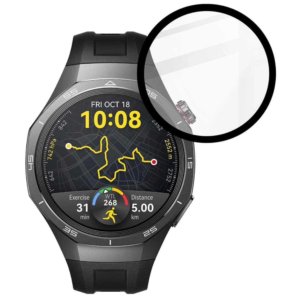 Bizon Glas Uhr Edge Hybrid Huawei Uhr GT 5 Pro 46 mm schwarz - 5