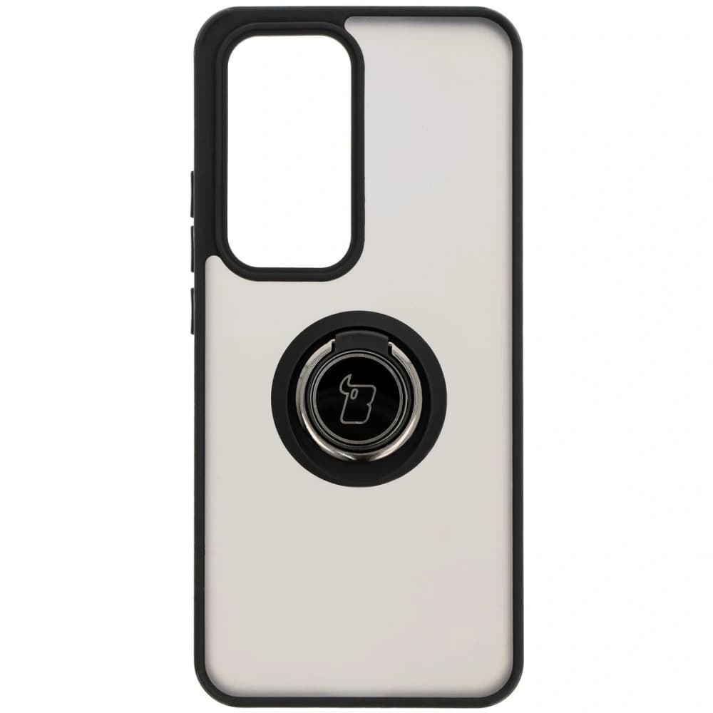 Bizon Case Hybrid Ring Oppo Reno 12 rauchig mit einem schwarzen Rahmen - 2