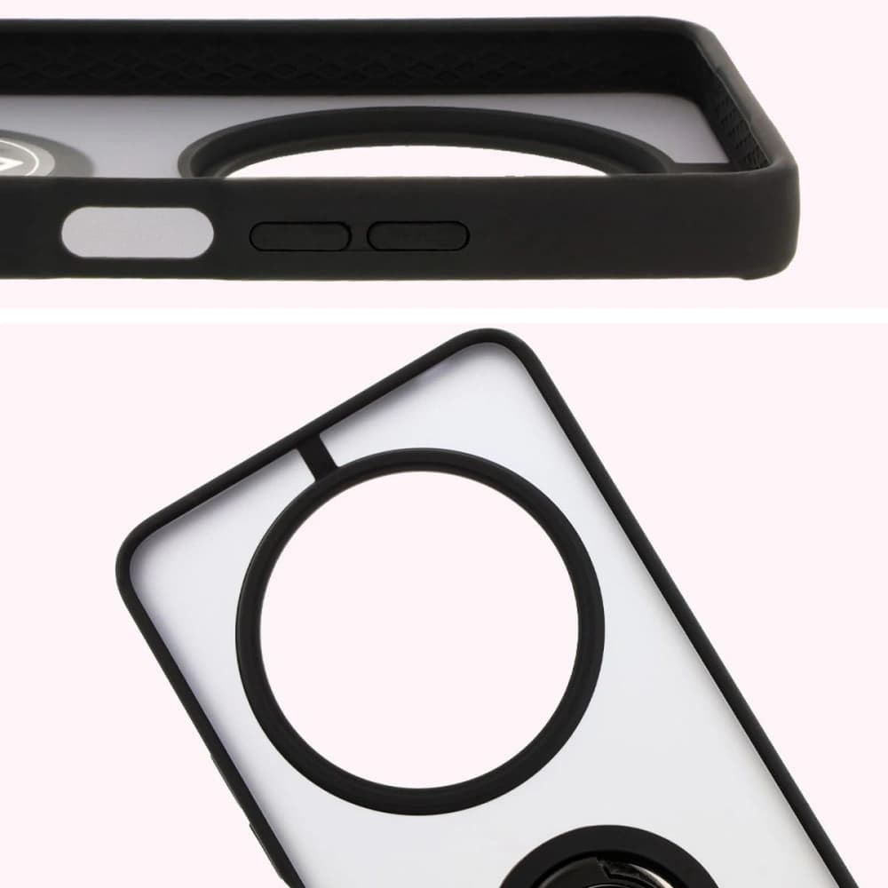 Bizon Case Hybrid Ring Xiaomi Redmi 14C 4G / POCO C75 smoky with a black frame - 3